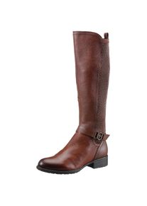 Tamaris , Stiefel »Indah«, mit Stretcheinsatz am XS-Schaft , cognac-used , 37 , 37 , Mit XS-Schaft