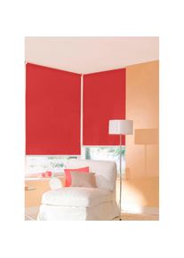 SUNLINES , Seitenzugrollo »One size Style uni« Lichtschutz ohne Bohren freihängend Made in Germany , rot , Obermaterial: 80% Polyester, 15%...