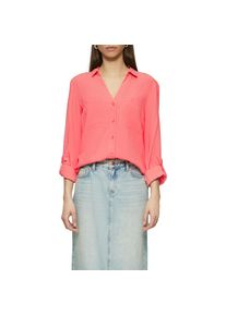 QS, Damen, Hemdbluse mit Turn-Up &Auml;rmeln, coral red, 40, coral red, Bluse von QS