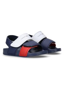 Tommy Hilfiger , Badesandale, Badeschuh, Wassersandale, Sommerschuh mit Klettverschluss , blau-rot-weiß , 25 , 25 , Sandale von Tommy Hilfiger für...