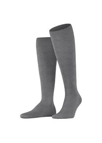 Falke , Kniestrümpfe »ClimaWool«, aus klimaregulierender Wolle-Lyocell Mischung atmungsaktiv , light greymel. , 41-42 , 41-42 , Herrenkniestrümpfe...