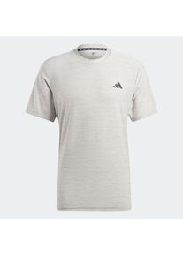 adidas Performance, Damen, T-Shirt &raquo;TR-ES STRETCH T&laquo;, Mgh Solid Grey / White / Black, XL, Mgh Solid Grey / White / Black, Ein stretchiges 