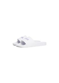 Tommy Hilfiger , Pantolette »HILFIGER PRINT TUMBLE POOL SLIDE«, Hausschuh, Sommerschuh, Strandschuh mit Logoschriftzug , weiß , 39 , 39 ,...