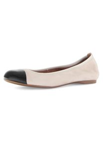 Gabor , Ballerina, Blockabsatz, Schlupfschuh, Businesschuh mit Best Fitting-Ausstattung , beige-schwarz , 39 , 39 , Komfortabler Ballerina mit...