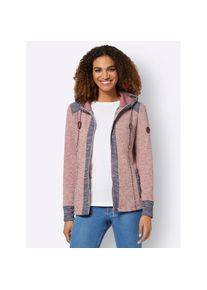 Casual Looks , Shirtjacke »Shirtjacke«, (1 tlg.) , rosenholz-weiß-meliert , 44 , 44 , hochwertige Struktur-Ware