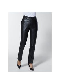 CREATION L PREMIUM, Damen, Lederhose, schwarz, Normalgr&ouml;&szlig;en, 48 -Normalgr&ouml;&szlig;en, schwarz, reines Lammnappa-Leder