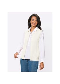Casual Looks , Damen , Strickweste , wollweiß , 52 , 52 , mit 50% Baumwolle