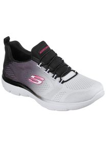 Skechers , Slip-On Sneaker »SUMMITS BRIGHT CHARMER« Schlupfschuh, Slipper, Freizeitschuh mit schönem Farbverlauf , schwarz-weiß , 38 , 38 , Für...