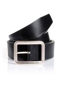 Tom Tailor , Ledergürtel, bis Gr. 120 , schwarz