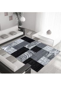 Ayyildiz Teppiche , Teppich »Parma 9220« rechteckig 9 mm Höhe Läufer, Kurzflor, Wohnzimmer , schwarz , Obermaterial: 100% Polypropylen , B : 120 cm...