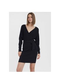 Véro Moda Vero Moda , Strickkleid »VMHOLLYREM LS V-NECK DRESS GA NOOS« , black , N-Gr , L -N-Gr , L , Praktisches Bindeband für eine individuelle Passform...
