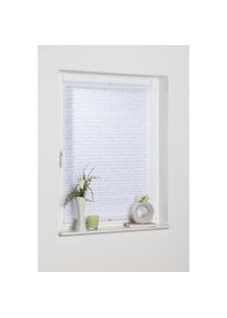 K-home , Plissee »Capri« Lichtschutz ohne Bohren Ausbrennerstoff , weiß , Obermaterial: 100% Polyester , 130 cm