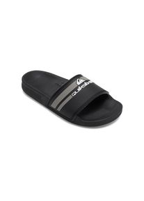 Quiksilver , Sandale »Rivi Slide« , Black/Grey/Black , 40 , 40 , Wasserfreundliches, weiches TPR-Obermaterial...