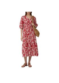 s.Oliver , Sommerkleid, mit All-Over Print und V-Ausschnitt , CHILLI PEPPER AOP , N-Gr , 34 -N-Gr , 34 , Midi-Kleid von s.Oliver Red Label