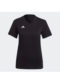 adidas Performance, Damen, Trainingsshirt &raquo;ENT22 TEE W&laquo;, Black, L, Black, Trainingsshirt mit V-Ausschnitt f&uuml;r angenehmen Tragekomfort beim Sport
