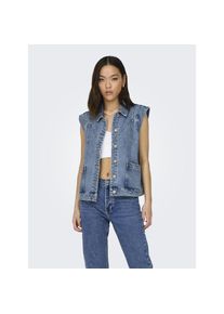 Only , Jeansweste »ONLKENNEDY SL DNM WAISTCOAT BJ NOOS« , Medium Blue Denim , L (40) , L (40) , Modische Jeansweste von Only