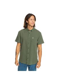Quiksilver , Kurzarmhemd »Time Box« , Four Leaf Clover , US-Größen , S -US-Größen , S , Stoff: Popeline-Baumwollstoff