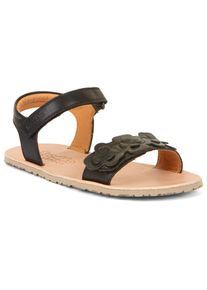 froddo , Sandale »Flexible Blumen«, Sommerschuh, Barfußschuh, Sandalette, mit zwei Klettverschlüsse , schwarz , 40 , 40 , Riemchensandale mit...