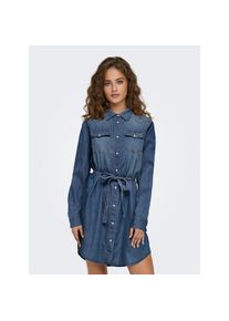 Only , Midikleid »ONLALEXA BELT DNM DRESS AKM« , Medium Blue Denim , N-Gr , XL (42) -N-Gr , XL (42) , Kleid in Midilänge von Only