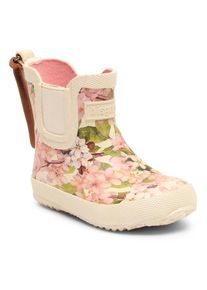 bisgaard , Gummistiefel »baby rubber«, Regenstiefel, Matsch-Schuh, Regenschuh mit Stretcheinsatz , creme rosa geblümt , 30 , 30 , Wasserabweisender...