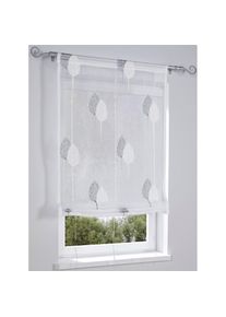 HEINE HOME , Raffrollo mit Stangendurchzug , grau , 140 cm