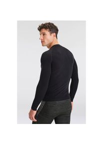 XTREME sockswear, Damen, Unterhemd &raquo;MEN THERMAL WOOL UNDERSHIRT&laquo; mit Merinowoll-Anteil hohem Rundhals-Ausschnitt f&uuml;r kalte Temperaturen, black melange