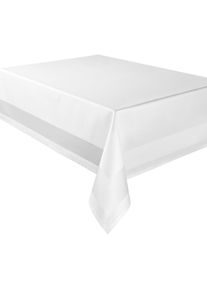 Curt Bauer , Tischdecke »Damast, 3400 Atlas«, (1 St.), Schmaler Saum , weiß , B/L: 130 cm x 170 cm