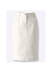 CRÉATION L creation L , Damen , Bleistiftrock , ecru , 23 , 23 , hochwertige Baumwoll-Qualität