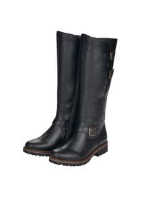Remonte , Damen , Winterstiefel , Blockabsatz, Langschaftstiefel, Wechselfußbett, XL-Schaft , schwarz , 36 , 36 , Klassischer Stiefel mit dezenter...