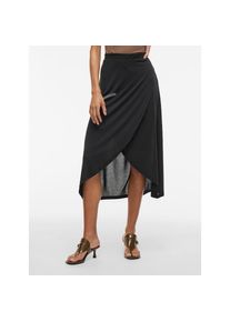 Vila , Wickelrock »VIMODALA HW WRAP SKIRT - NOOS« , Black , M (38) , M (38) , Modischer Rock von Vila