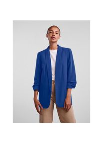 Pieces , Blusenblazer »PCBOSELLA 3/4 BLAZER NOOS« mit Faltendetail am Ärmel , Mazarine Blue , L , L , Damen-Blazer von Pieces