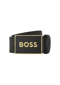 BOSS, Herren, Lederg&uuml;rtel &raquo;BOSS_Icon-S1_Sz40&laquo; mit -Logo-Pr&auml;gung auf der Koppelschlie&szlig;e, black002, black002, Lederg&uuml;rtel von BOSS Black Menswear