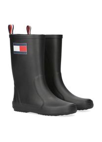 Tommy Hilfiger , Gummistiefel, Regenstiefel, Matschstiefel mit Logo , schwarz , 32 , 32 , Gummistiefel von Tommy Hilfiger mit Logoflag