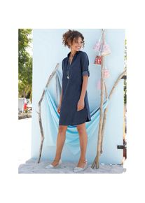 Casual Looks , Damen , Jeanskleid »Jeans-Kleid« , blue-stone-washed , Normalgrößen , 36 -Normalgrößen , 36 , gewebte Qualität