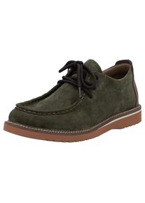 Rieker , Schnürschuh, Halbschuh, Mokassin, Schnürer in bequemer Form , khaki-braun , 41 , 41 , Bootsschuh mit aufgesetzter Schnürung