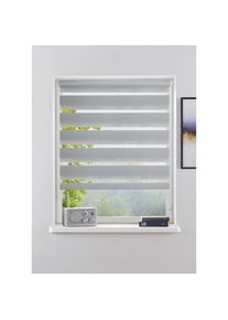 Bruno Banani , Doppelrollo »KIAN« Lichtschutz Sichtschutz ohne Bohren freihängend Klemmfix Doppelrollo- NEUHEIT! , hellgrau , Obermaterial: 100%...