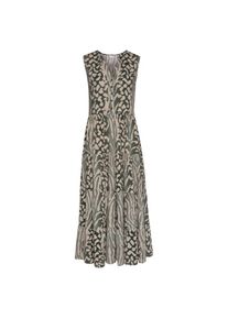Lascana, Damen, Maxikleid mit Animalprint und Knopfleiste, Sommerkleid, Strandkleid, gr&uuml;n-taupe-bedruckt, N-Gr, 38 -N-Gr, gr&uuml;n-taupe-bedruckt, 