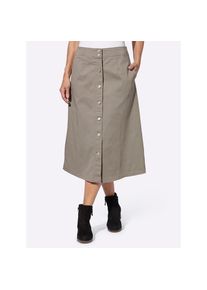 Classic Basics , Damen , Jeansrock , taupe , 21 , 21 , weicher Denim
