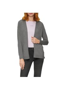 s.Oliver , Strickjacke, Feinstrick ohne Verschluss , grey melange , 44 , 44 , Offene Strickjacke für Damen von s.Oliver