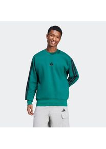 adidas Sportswear, Herren, Sweatshirt &raquo;M 3S FL SWT&laquo;, Collegiate Green / Black, S, Collegiate Green / Black, Dieses sportliche, bequeme Sweatshirt ist 