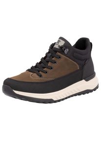RIEKER Sport, Herren, Sneaker , Freizeitschuh, Outdoorschuh, Schn&uuml;rboots mit TEX-Membran, braun-schwarz, 44, braun-schwarz, High Top Sneaker im 