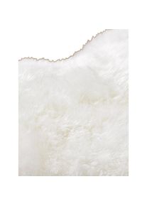 HEINE HOME , Teppich fellförmig 70 mm Höhe , wollweiß , B : 68 cm 1 Stk.