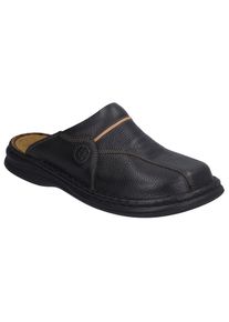 Josef Seibel, Herren, Sabot &raquo;KLAUS&laquo; , Sommerschuh, Schlappen, Hausschuh, mit gepolsterter Lederinnensohle, schwarz-cognac, 40, schwarz-cognac, Clog im