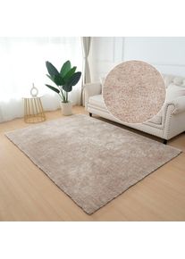 my home , Hochflor-Teppich »Dana light, besonders weich, Mikrofaser Teppiche« rechteckig 25 mm Höhe uni, leichter Glanz, Wohnzimmer, Schlafzimmer,...