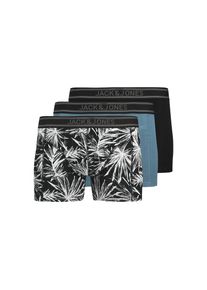 Jack & Jones Jack & Jones , Trunk »JACRICHARD TRUNKS 3 PACK SN«, (3 St.), mit Logo Schriftzug3 , Black Pack:Black - Oceanview , M , M , Elastische Boxershorts...