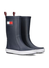 Tommy Hilfiger , Gummistiefel, Regenstiefel, Matschstiefel mit Logo , blau , 31 , 31 , Gummistiefel von Tommy Hilfiger mit Logoflag