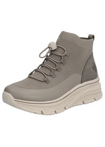 Rieker , Schlupfboots, Outdoorboots, High top Sneaker, Stiefelette in veganer Verarbeitung , grau-beige , 38 , 38 , High Top Sneaker mit...