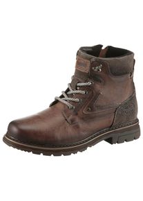 Dockers by Gerli , Schnürboots, Winterstiefel, Schnürstiefel, Business Stiefel im Used Look , dunkelbraun , 42 , 42 , DOCKERS-Schnürboots mit...
