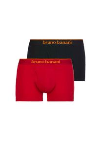Bruno Banani , Boxershorts »Short 2Pack Quick Access«, (2er Pack), Kontrastfarbene Details , rot-schwarz , L , L , Unterhose von Bruno Banani