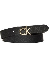 Calvin Klein, Damen, Lederg&uuml;rtel &raquo;CK BCKL RVRSBL BLT 3&laquo; Gr&ouml;&szlig;enverstellbar, Black, Black, Lederg&uuml;rtel von Calvin Klein